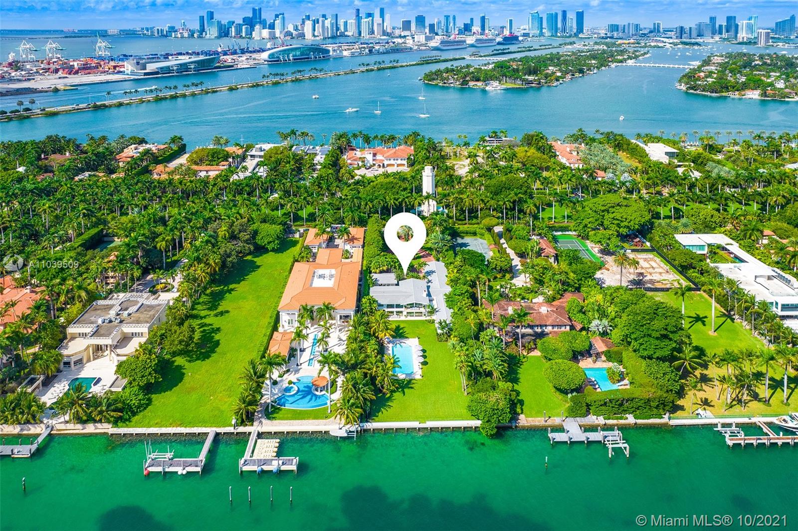 34 Star Island Dr, Miami Beach, Florida 33139, 9 Bedrooms Bedrooms, ,9 BathroomsBathrooms,Residential,Sold,CORRECTED PL OF STAR ISLA,Star Island Dr,A11039509