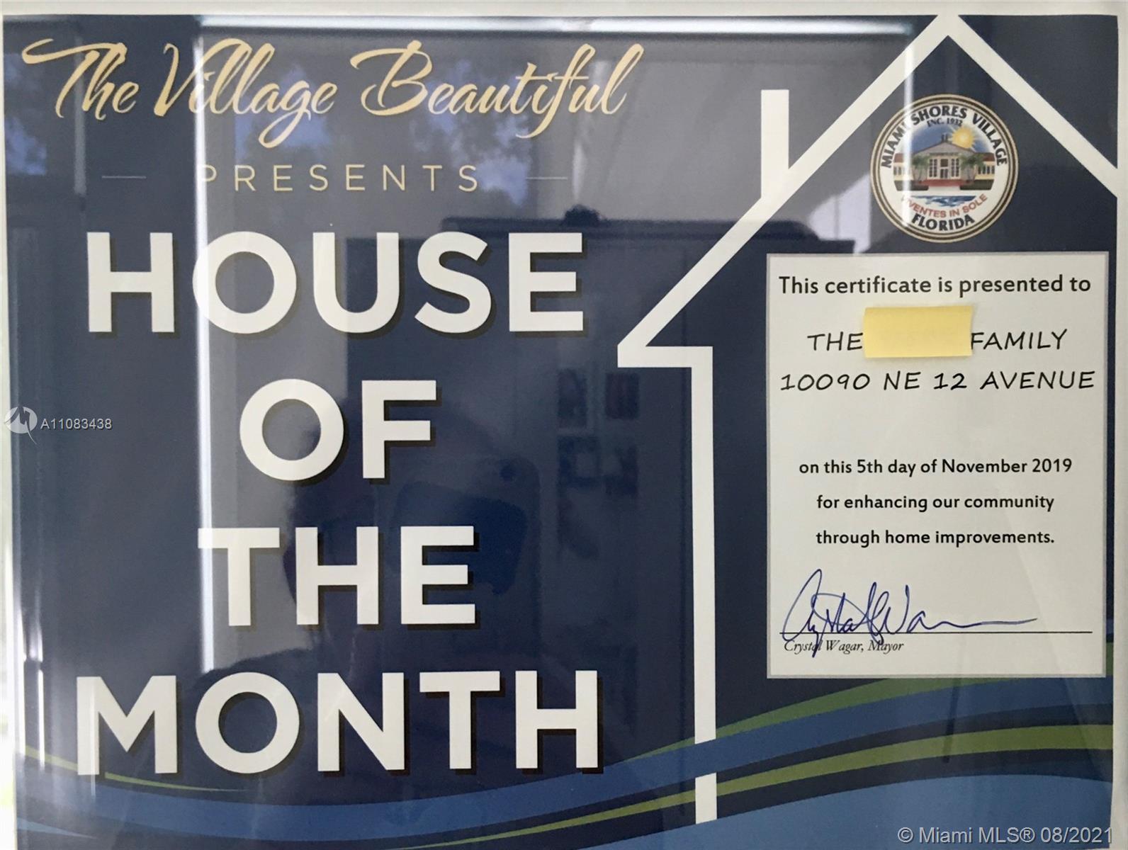 10090 12th Ave, Miami Shores, Florida 33138, 6 Bedrooms Bedrooms, ,4 BathroomsBathrooms,Residential,Sold,MIAMI SHORES SEC 8 REV,12th Ave,A11083438