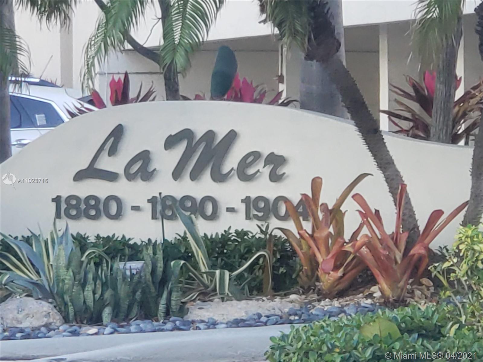 1880 Ocean Dr, Hallandale Beach, Florida 33009, 2 Bedrooms Bedrooms, ,2 BathroomsBathrooms,Residential,Sold,LA MER ESTATES WEST CONDO,Ocean Dr,A11023716