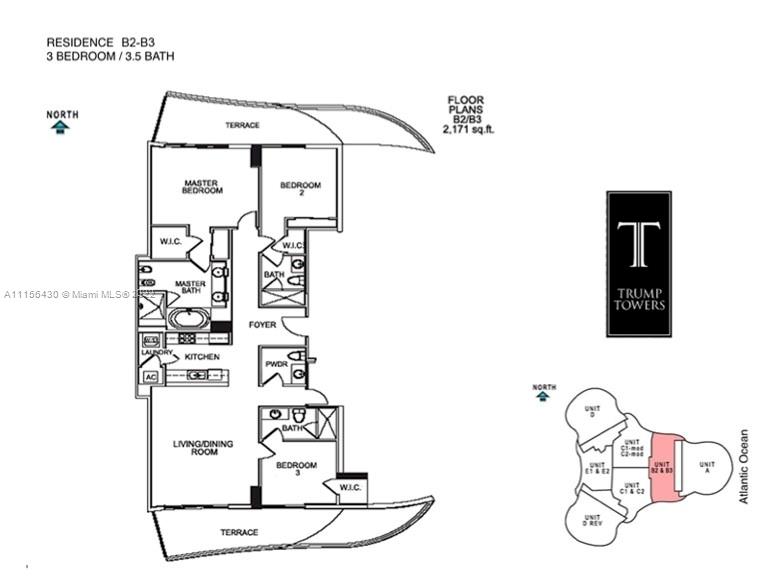 15811 Collins Ave, Sunny Isles Beach, Florida 33160, 3 Bedrooms Bedrooms, ,3 BathroomsBathrooms,Residential,Sold,Trump Tower III,Collins Ave,A11156430