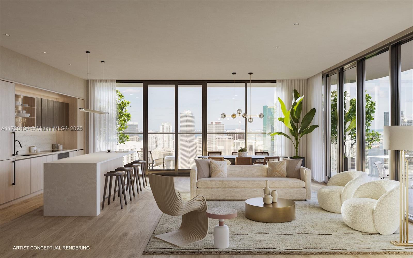 99 7th St, Miami, Florida 33131, 3 Bedrooms Bedrooms, ,3 BathroomsBathrooms,Residential,For Sale,Lofty Brickell Condo,7th St,A11730134