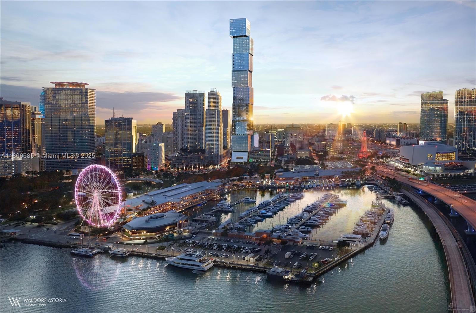 300 Biscayne Blvd, Miami, Florida 33132, 2 Bedrooms Bedrooms, ,2 BathroomsBathrooms,Residential,For Sale,WALDORF ASTORIA RES MIAMI,Biscayne Blvd,A11800685