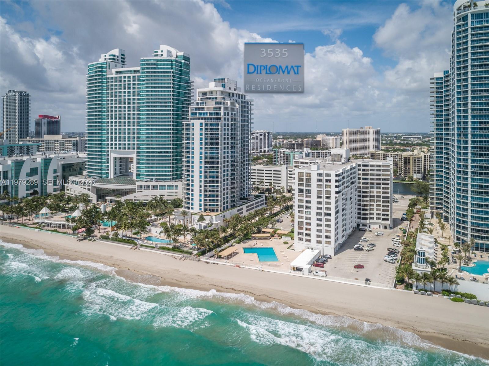 3535 Ocean Dr, Hollywood, Florida 33019, 2 Bedrooms Bedrooms, ,2 BathroomsBathrooms,Residential Lease,For Rent,DIPLOMAT OCEANFRONT RESID,Ocean Dr,A11979289