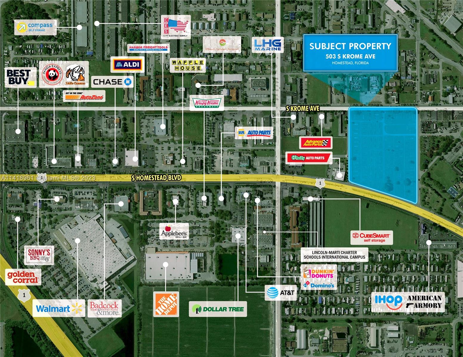 US1, Homestead, FL, ,Commercial Land,For Sale,BOYERS SUB,US1,A11418961