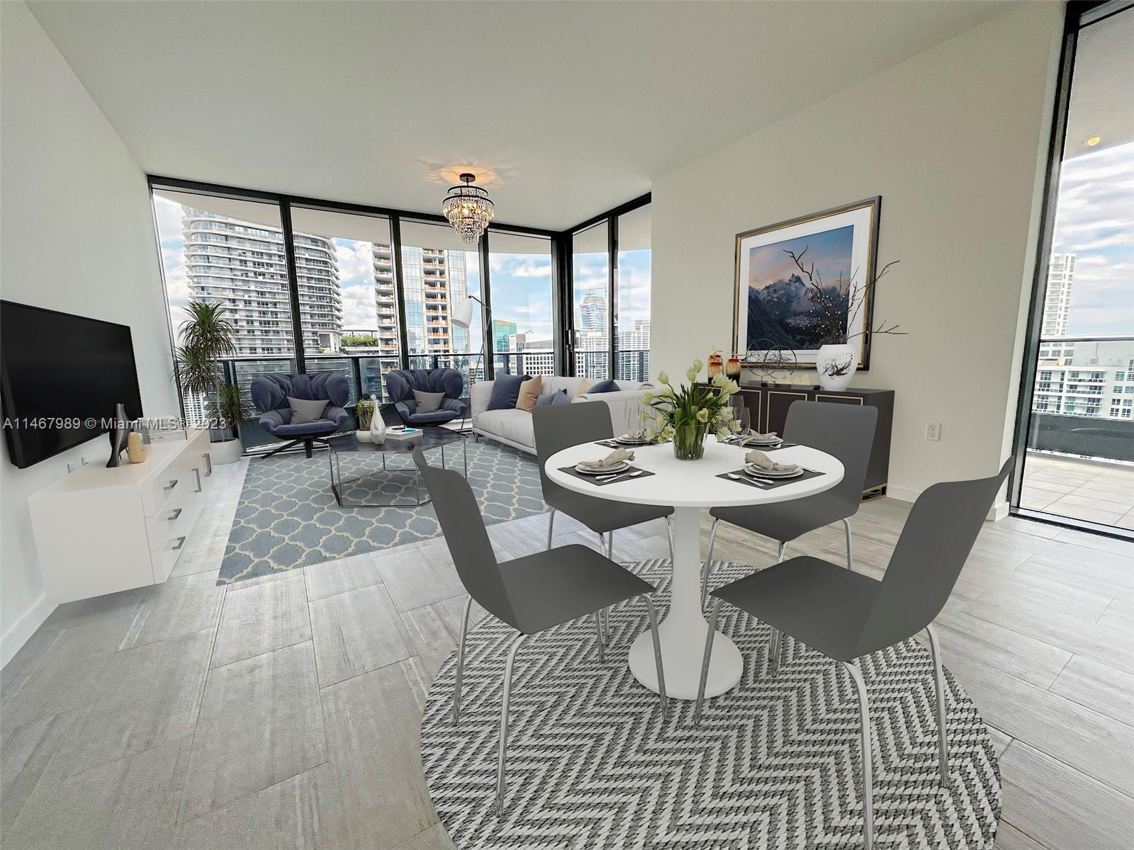 1000 Brickell Plz, Miami, Florida 33131, 2 Bedrooms Bedrooms, ,2 BathroomsBathrooms,Residential Lease,For Rent,BRICKELL FLATIRON CONDO,Brickell Plz,A11467989