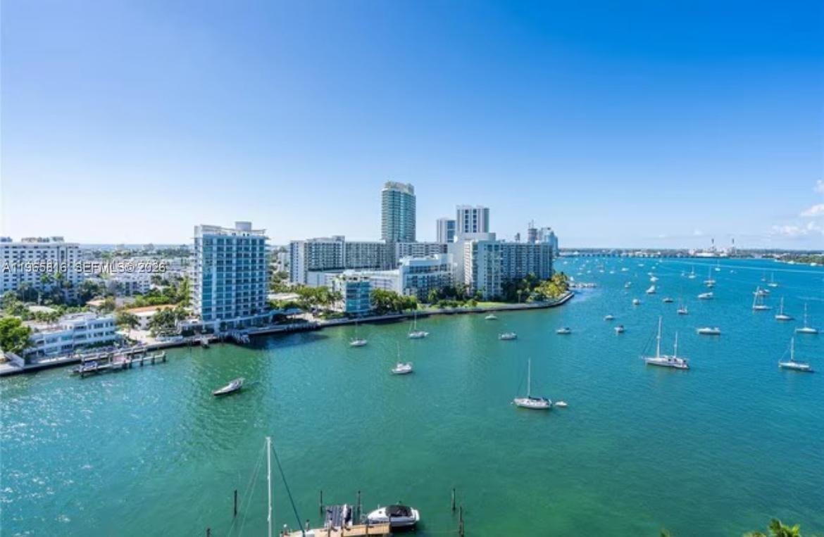 Biscayne Bay and Sunset Harbour looking northwest