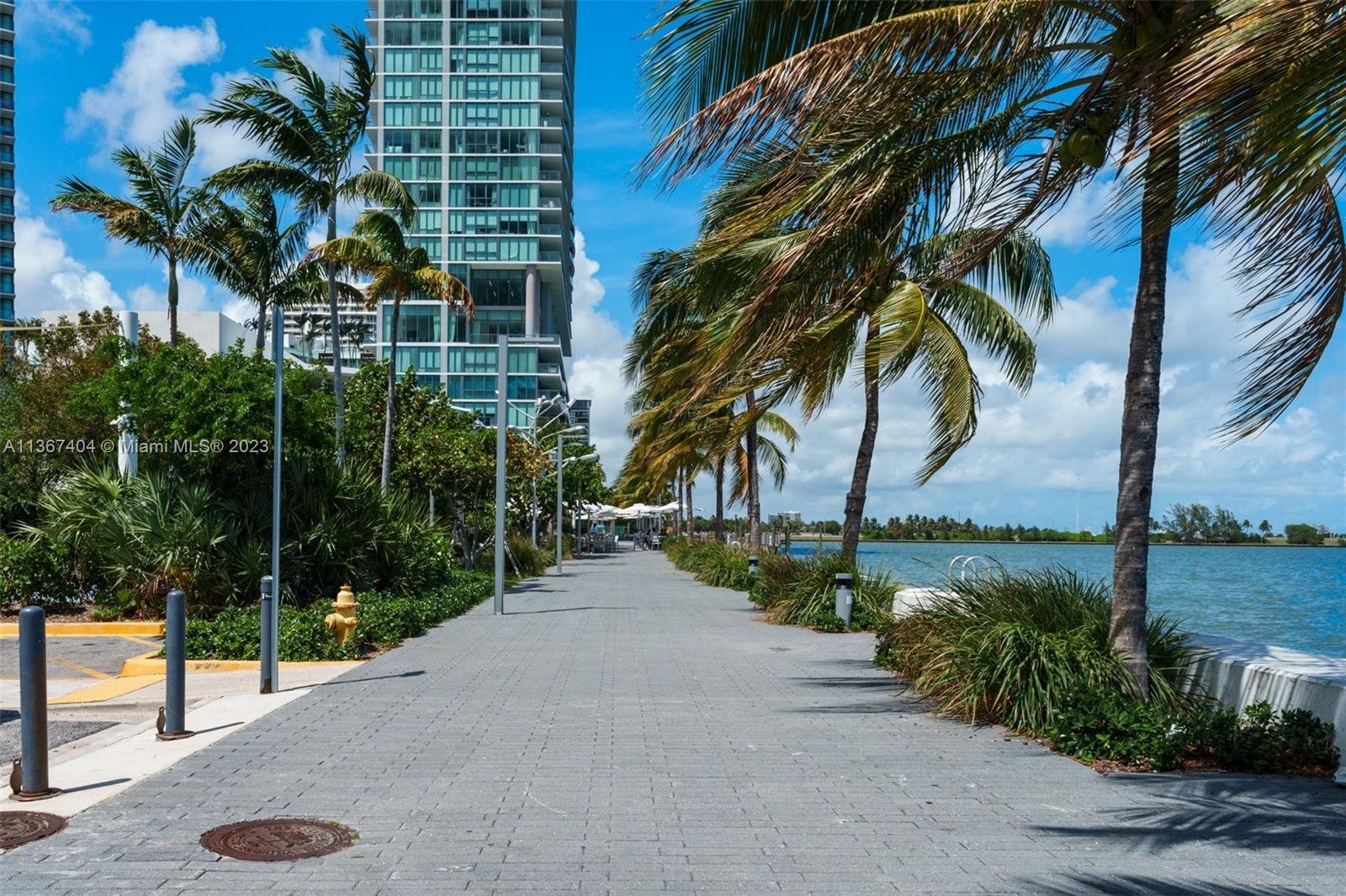 Bayfront promenade along the seawall