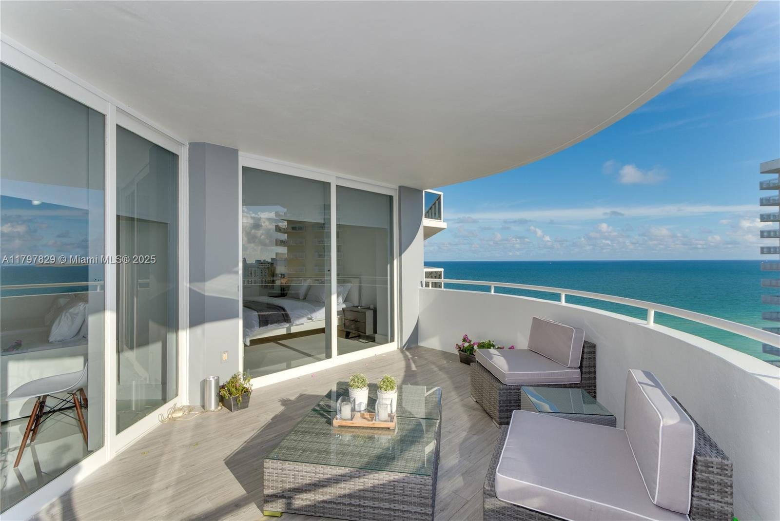 Ocean view from a residence terrace
