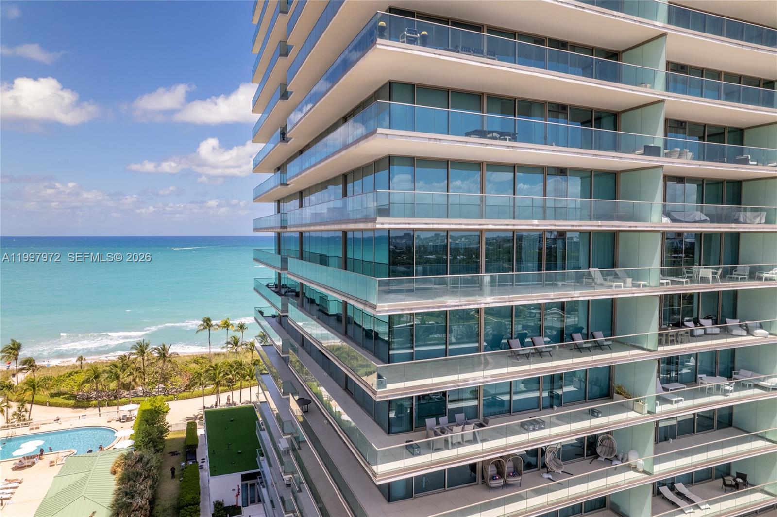 Oceanfront facade