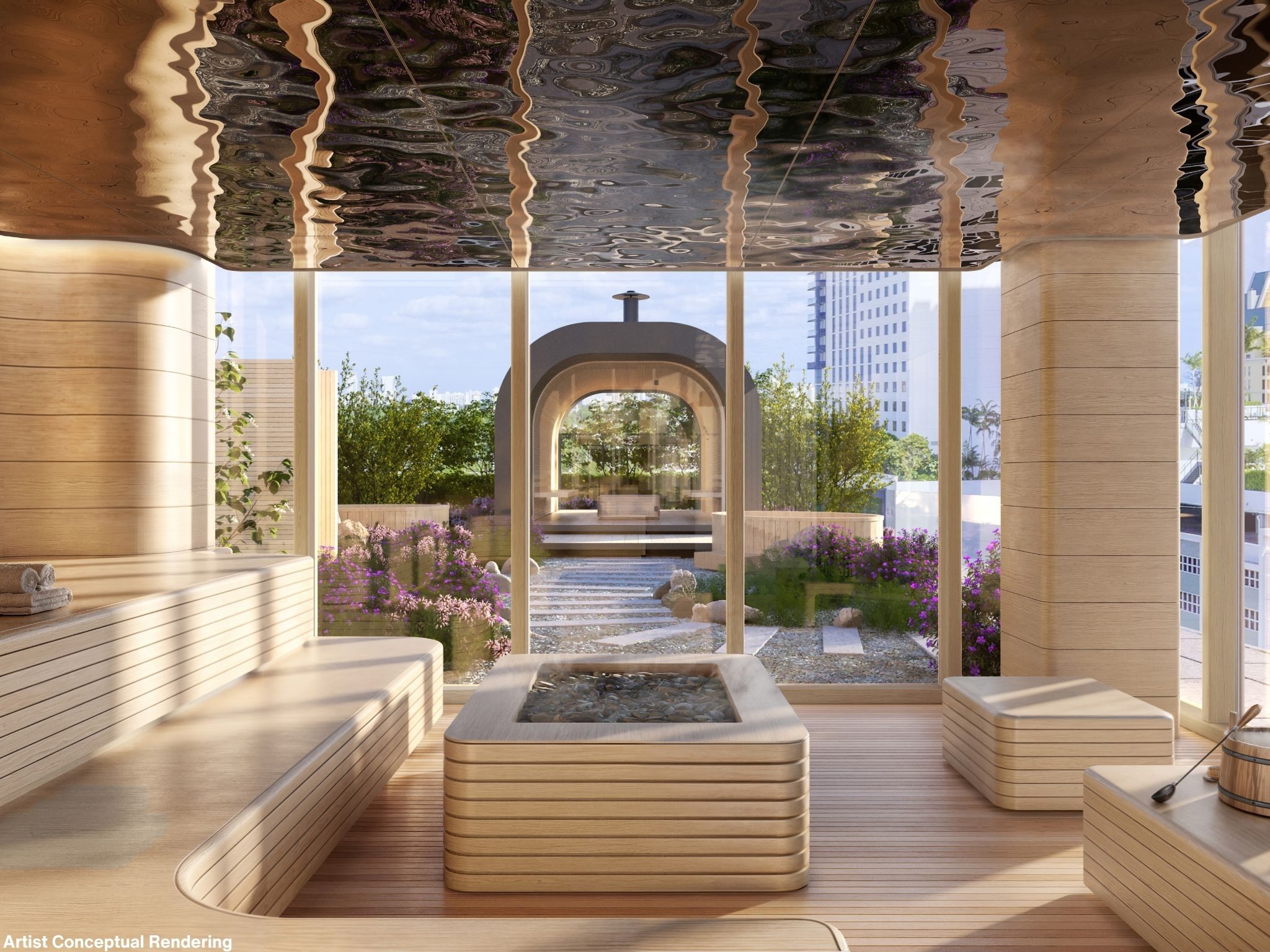 Spa terrace with plunge pool