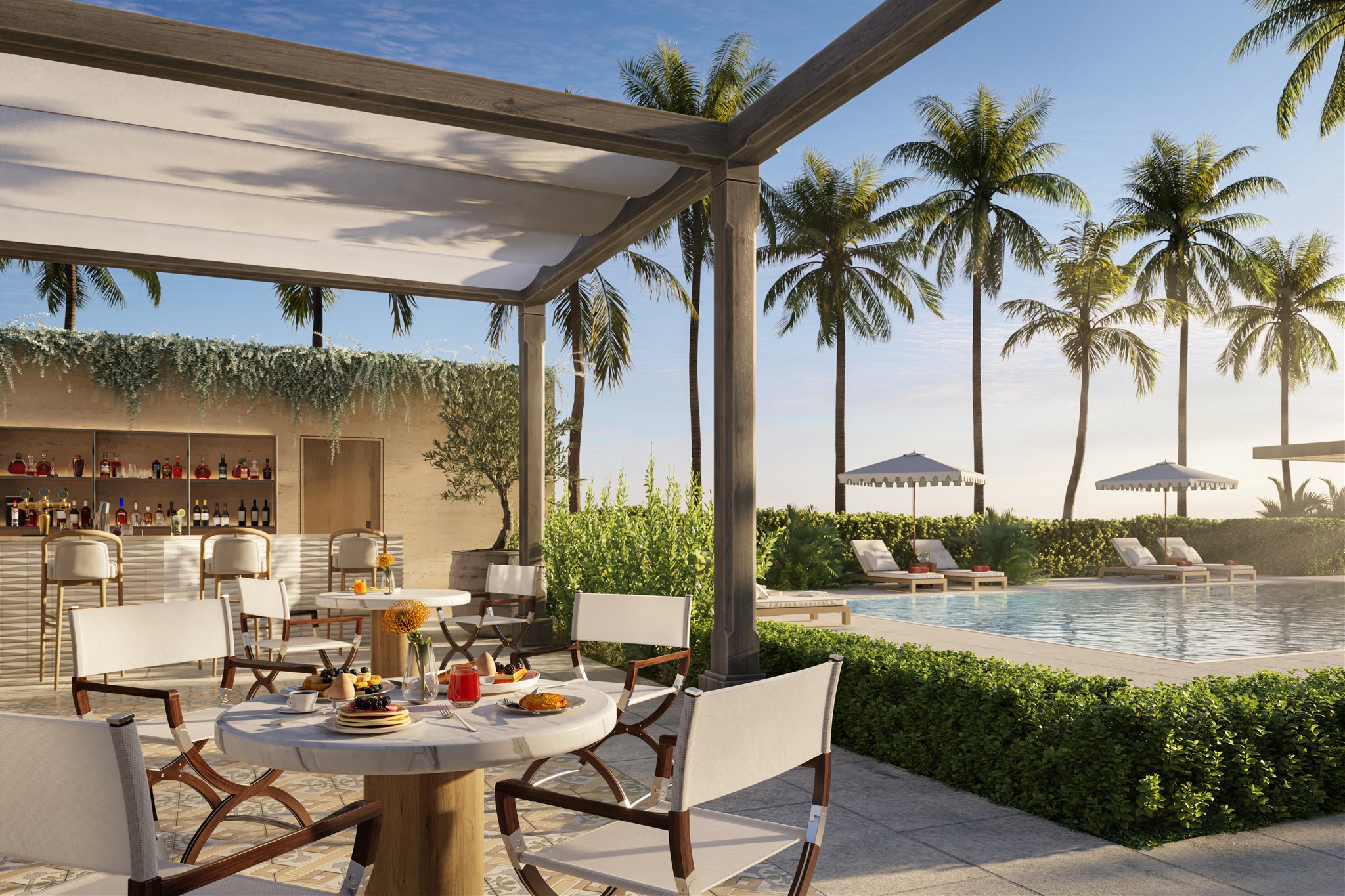 Pool deck bar