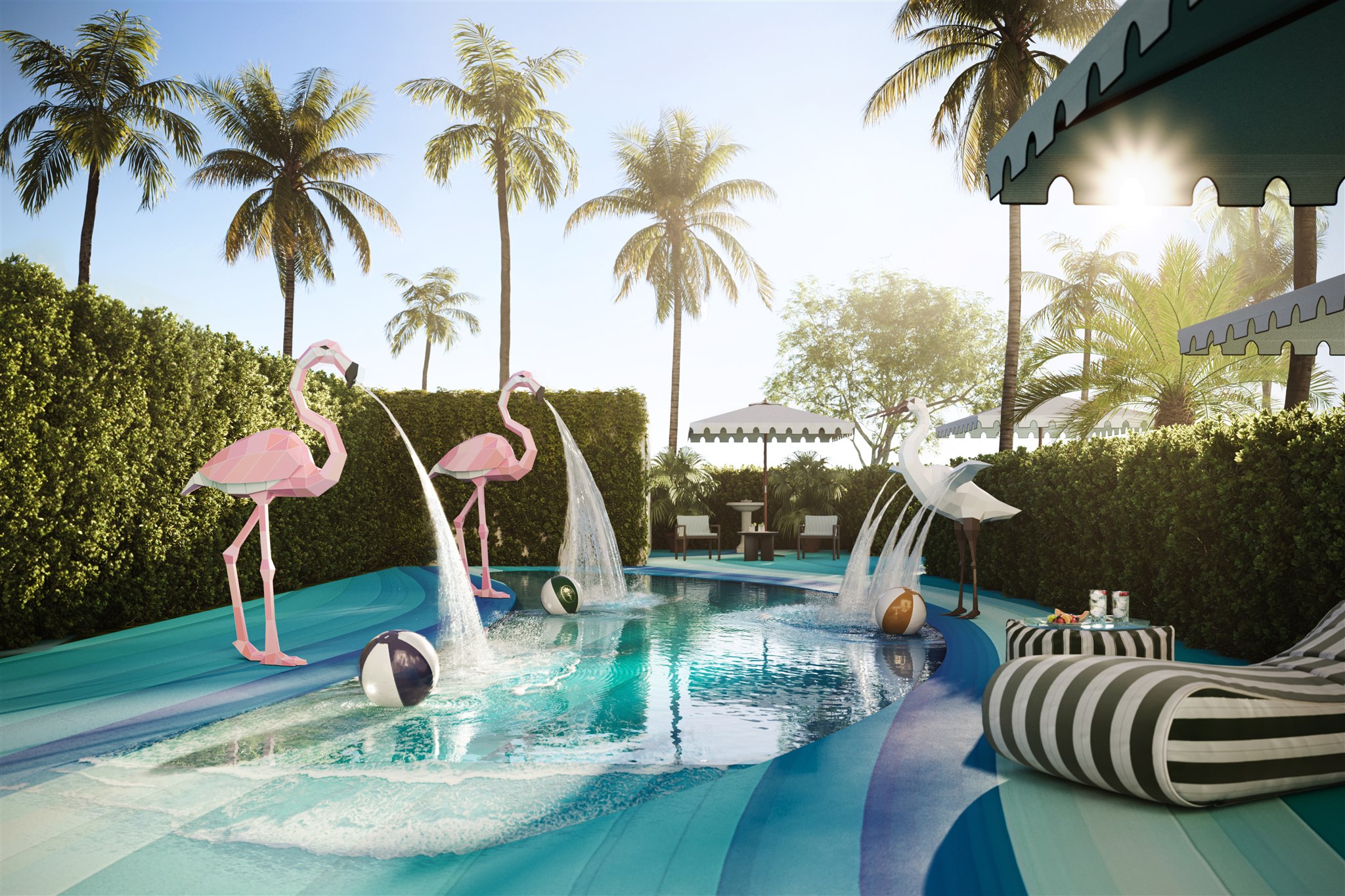 Children's splash pool